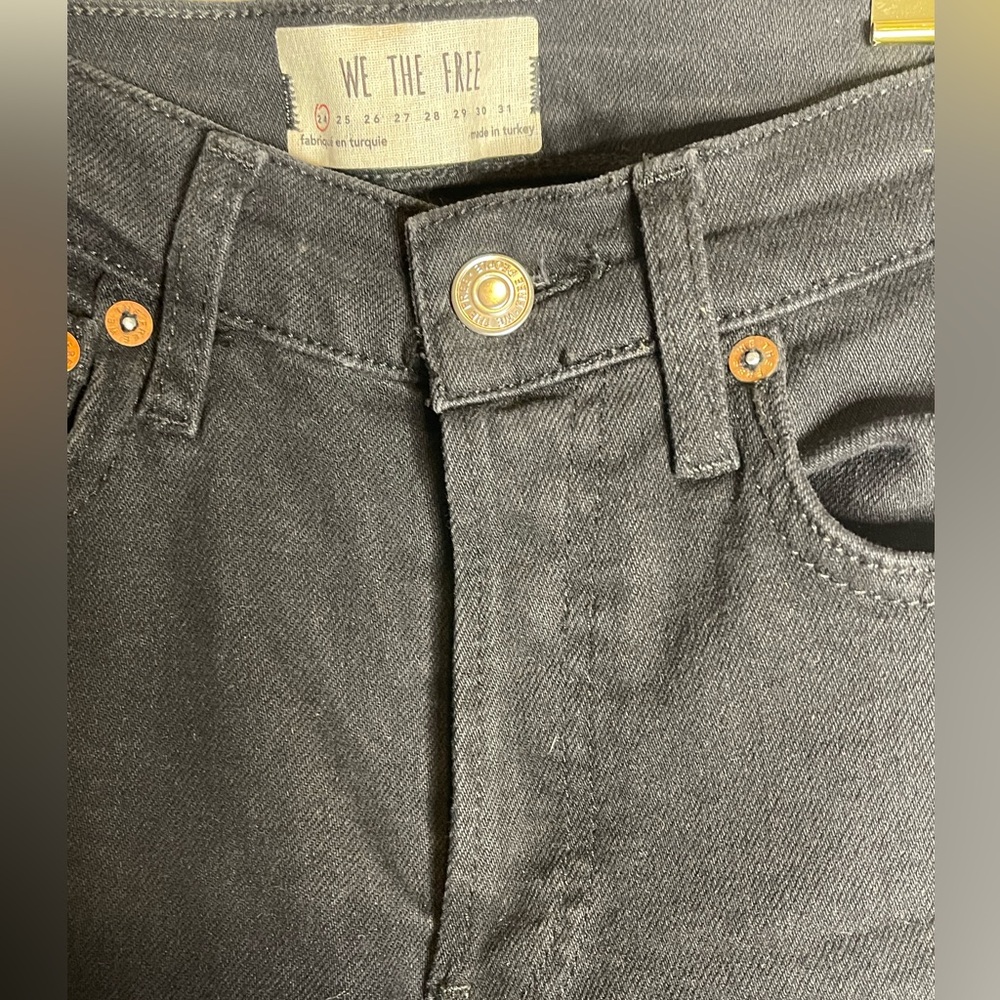Free People Stella Skinny Jeans Black size 24 - Picture 2 of 5